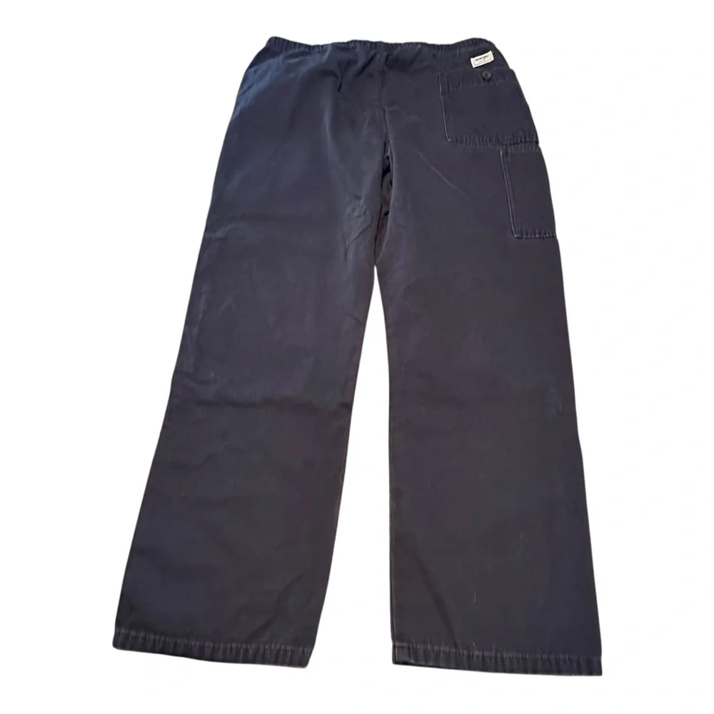Wrangler Relaxed Fit Black Utility Cargo Pants L 36-38 Cotton‎ Workwear Outdoor